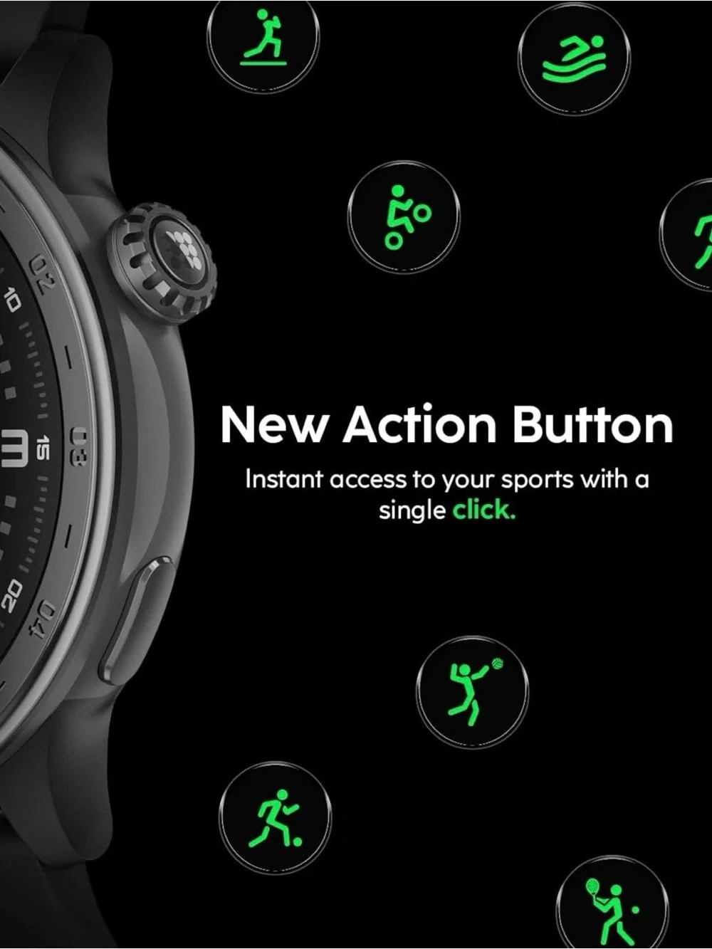 Cubitt Aura 2 Smartwatch with Navy Silicone Band, NIB